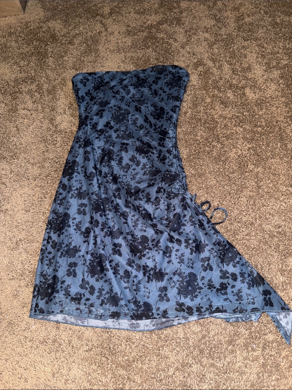 Princess Polly blue floral mini dress